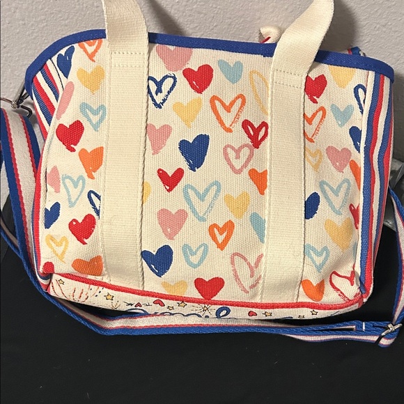 Brighton Multicolor Heart Canvas Tote - Picture 5 of 8